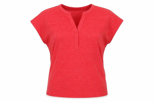 Jessica Graaf Women's Red Basic V-Neck Jersey T-Shirt Size S