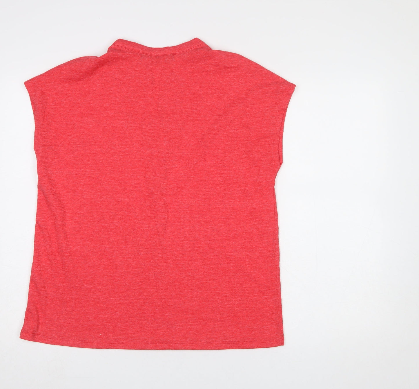Jessica Graaf Women's Red Basic V-Neck Jersey T-Shirt Size S