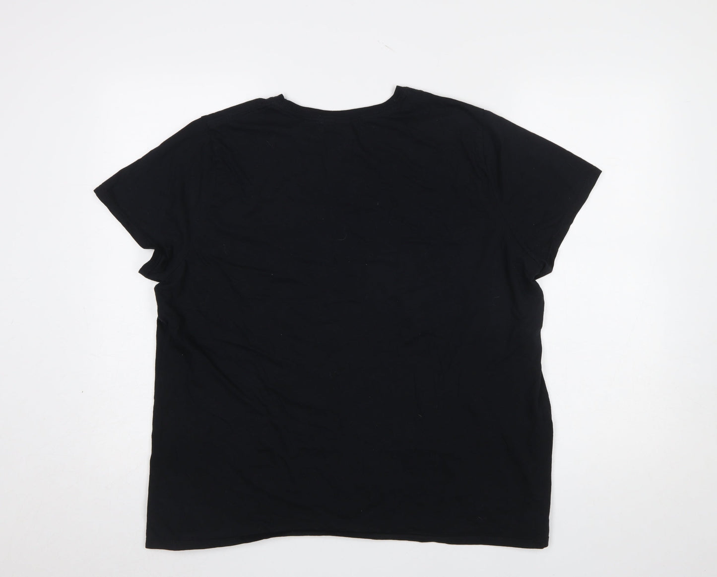 Disney Gildan Women’s Black XL Graphic T-Shirt Mickey Fantasia 100% Cotton