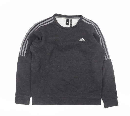 Adidas Men's Black Pullover Sweatshirt M Regular Fit Sportswear