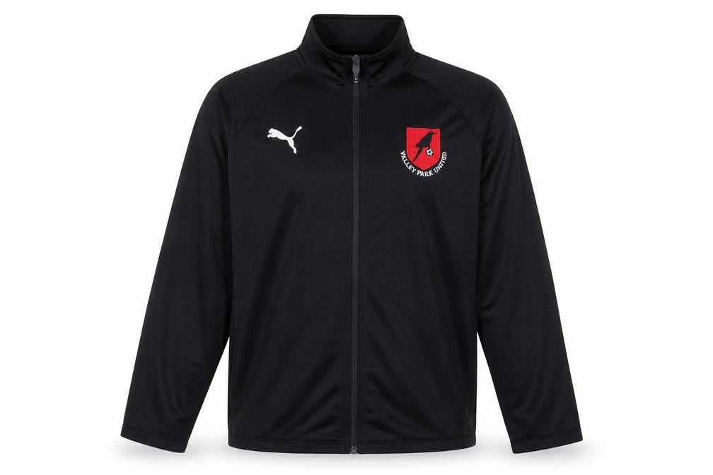 Puma Men’s Black Football Training Track Jacket L Full Zip Polyester