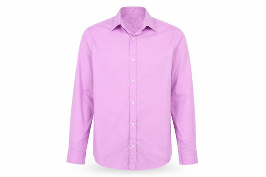 Remus Uomo Men's Pink Tapered Formal Dress Shirt Size 15/38 Long Sleeve