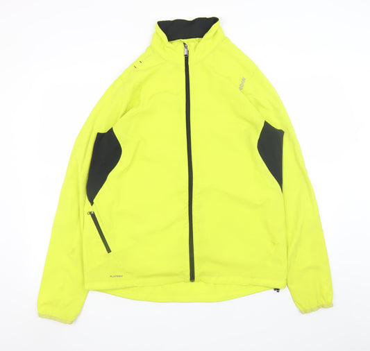 Reebok Men's Yellow Windbreaker Jacket M Athletic Fit