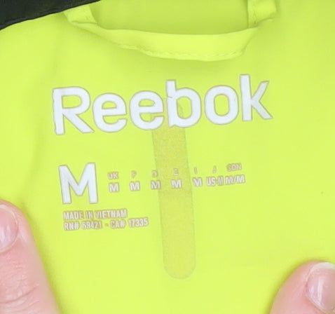 Reebok Men's Yellow Windbreaker Jacket M Athletic Fit