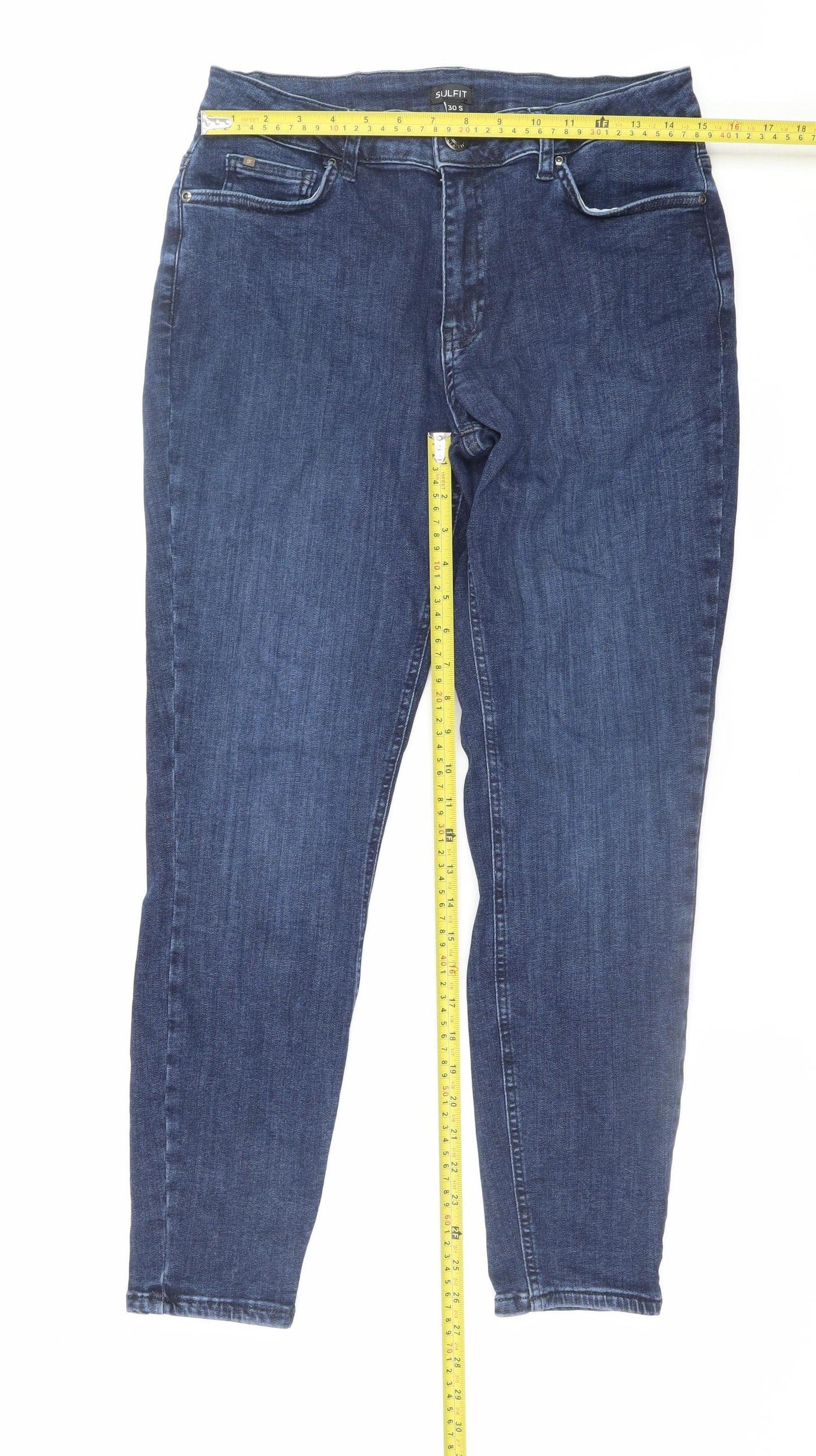SULFIT Men's Blue Slim Fit Denim Jeans 30S Stretch Comfort Style