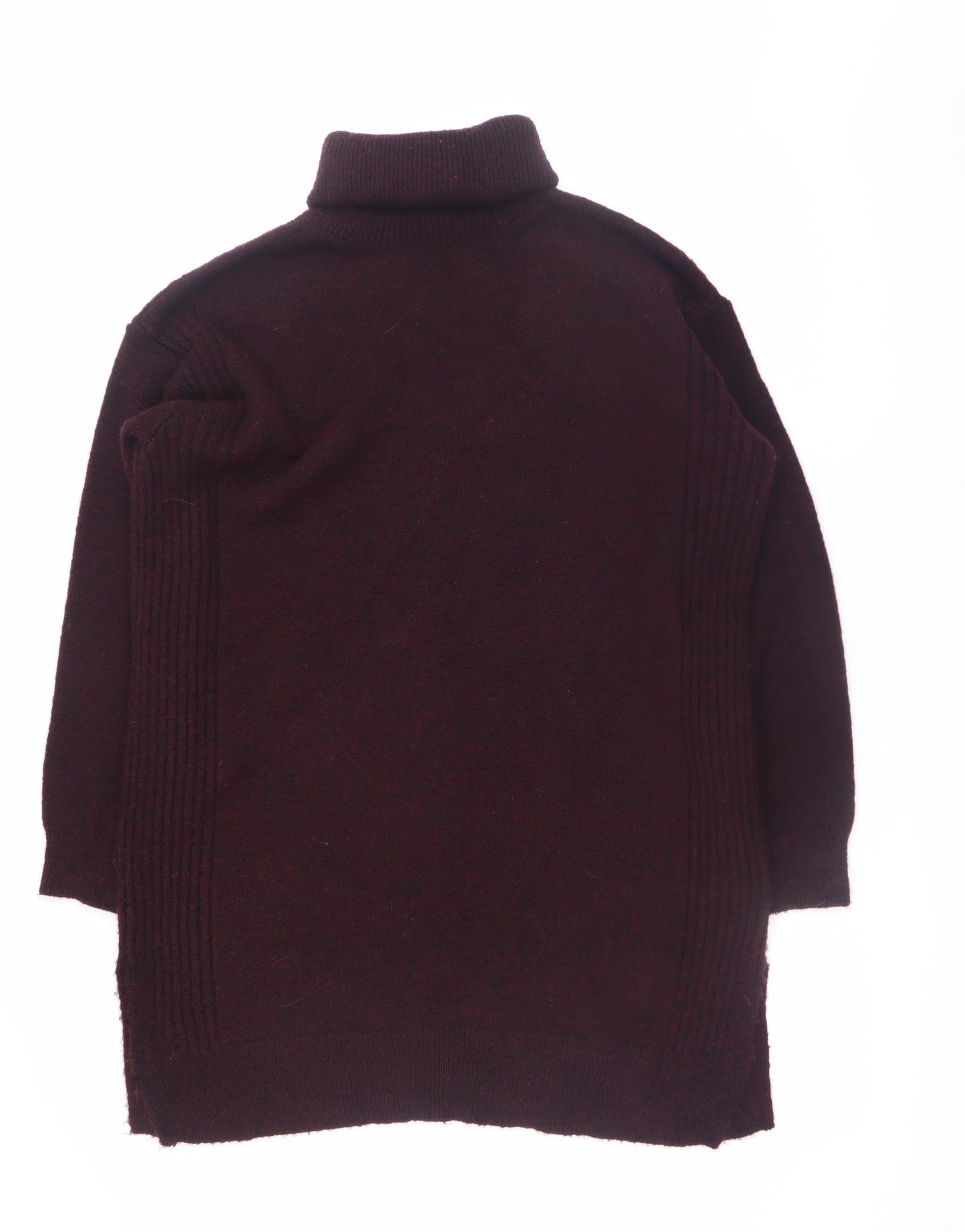 Marks and Spencer Womens Brown Roll Neck Long Sleeve Pullover Jumper Size M