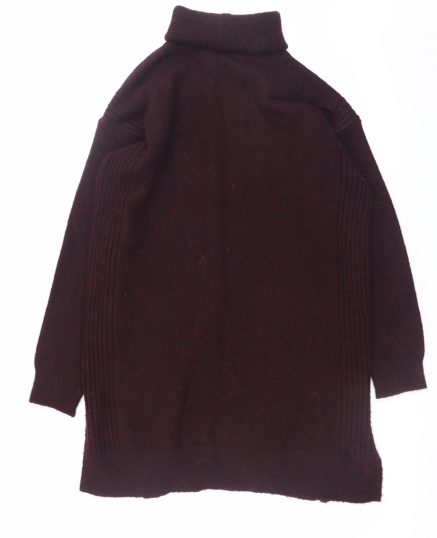 Marks and Spencer Womens Brown Roll Neck Long Sleeve Pullover Jumper Size M