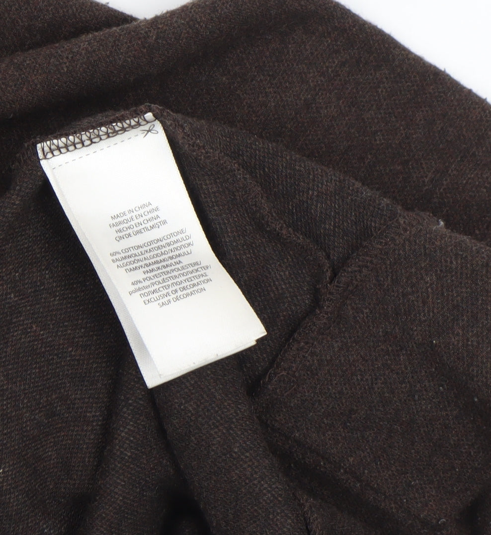 Polo Ralph Lauren Men's Brown 1/2 Zip Mock Neck Sweatshirt Size S