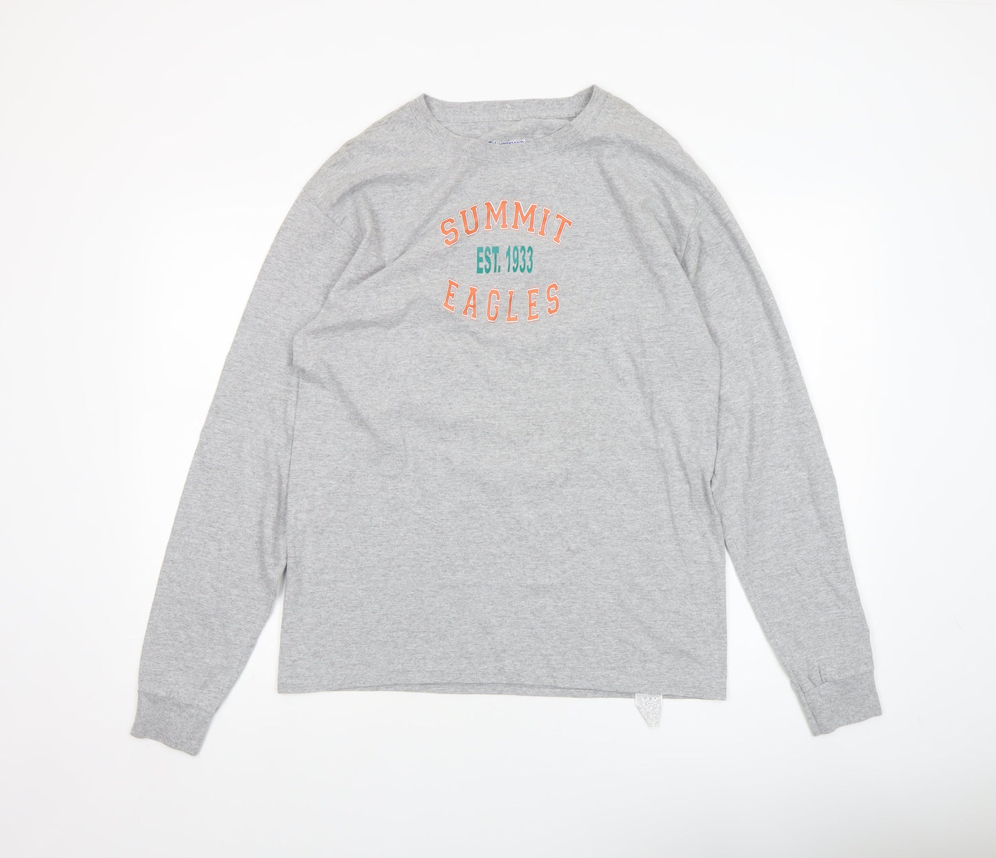 Champion Men's Grey Summit Eagles Long Sleeve Casual Top M