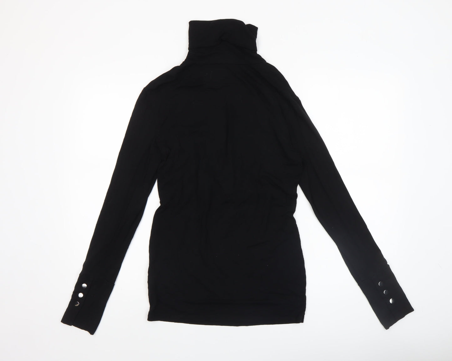 Seraphine Women’s Black Roll Neck Maternity Long Sleeve Jersey Top Size S