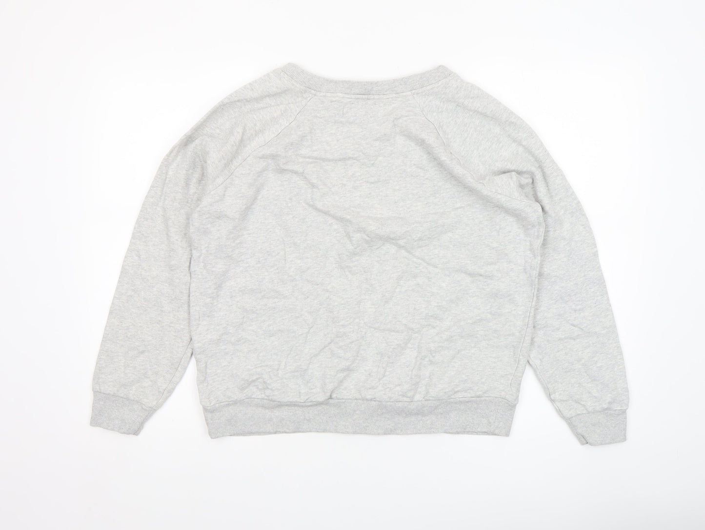 Next Womens Grey Christmas Panda Sweatshirt Medium 100% Cotton