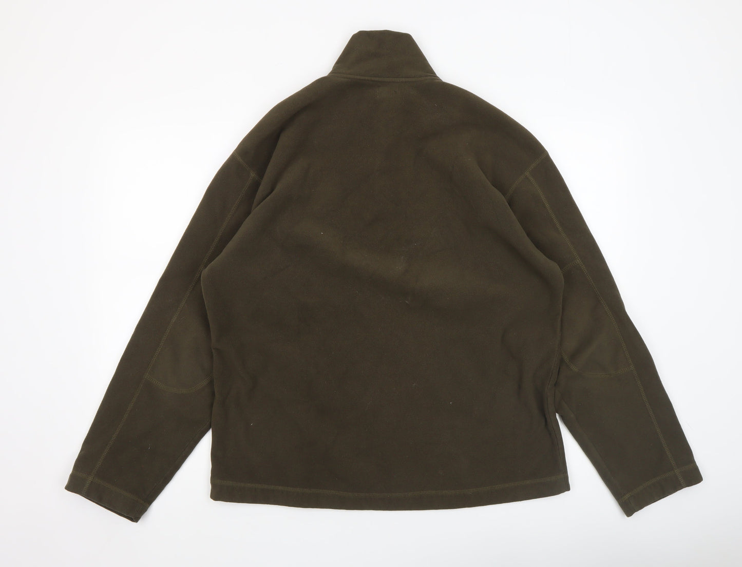 Calvin Klein Jeans Men's Brown XL Fleece 1/4 Zip Pullover Sweatshirt