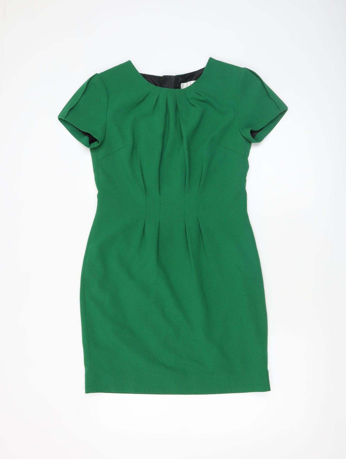 Jasper Conran Women’s Green Sheath Dress Size 8 Short Sleeve Workwear