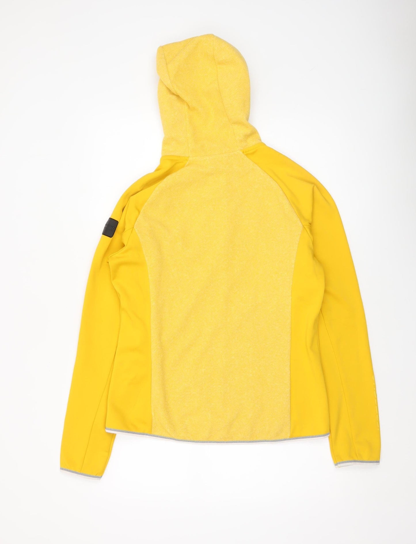 Icepeak Women Yellow Full Zip Hooded Softshell Jacket Size L