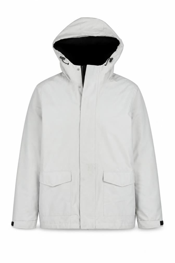 Primark Men's Grey Waterproof Hooded Parka Jacket Size Small