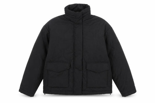 Nutmeg Womens Black Quilted Puffer Jacket Size 10