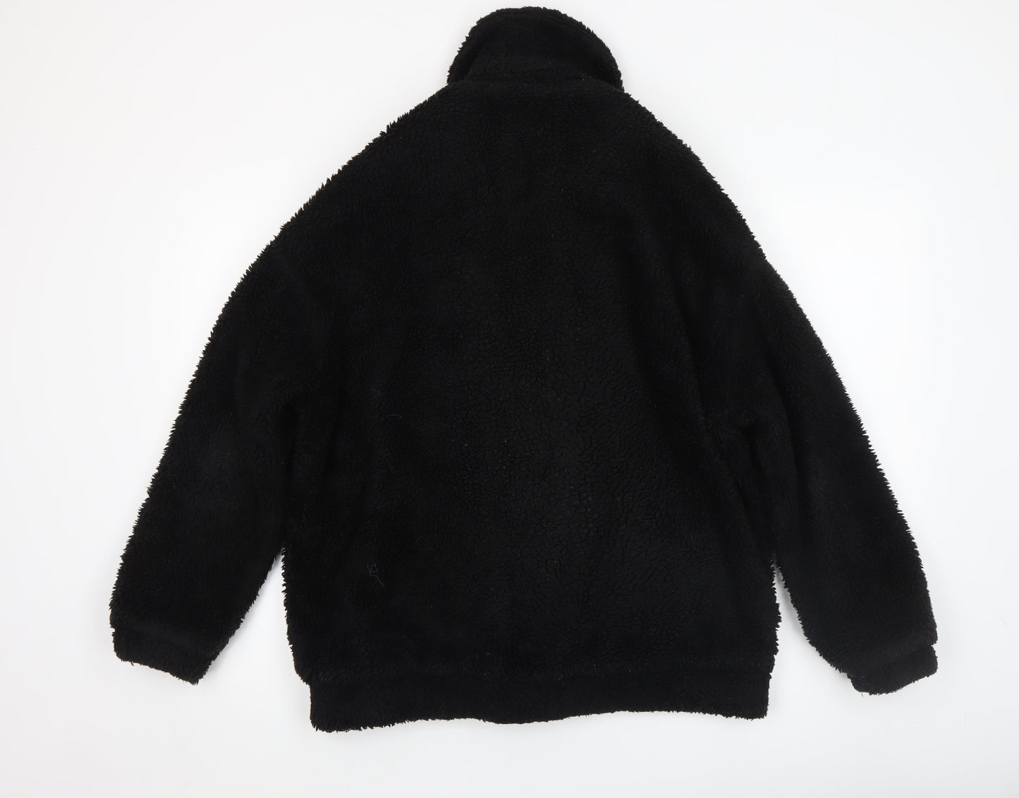 Urban Outfitters Women's Black Fleece Bomber Jacket XS