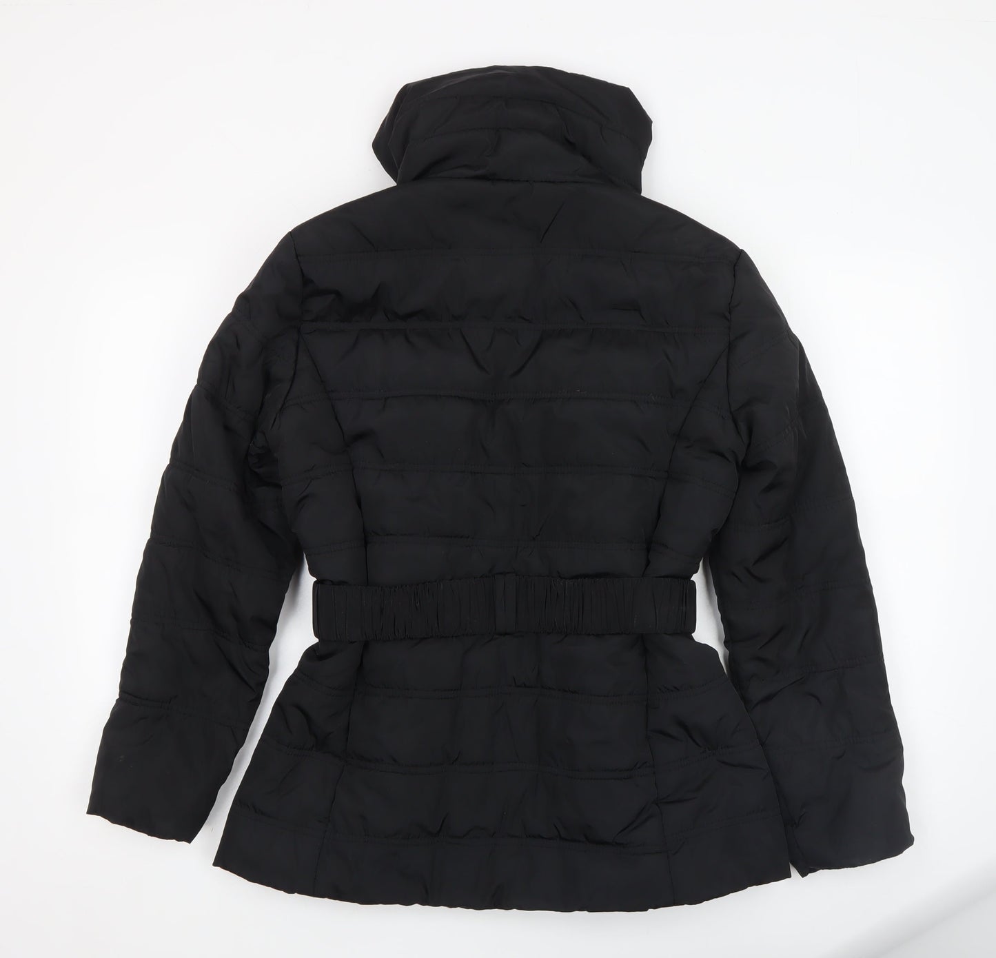 Dorothy Perkins Women’s Black Size 12 Belted Puffer Jacket