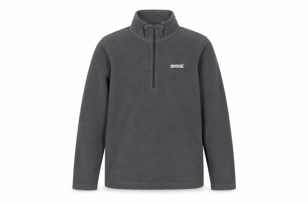 Regatta Boys Grey Fleece 1/4 Zip Sweatshirt 13 Years Outdoor Pullover