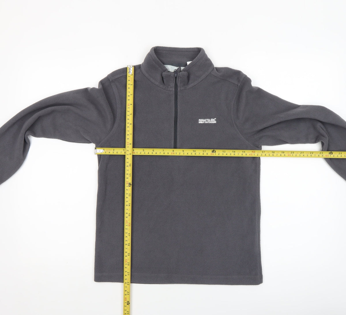Regatta Boys Grey Fleece 1/4 Zip Sweatshirt 13 Years Outdoor Pullover
