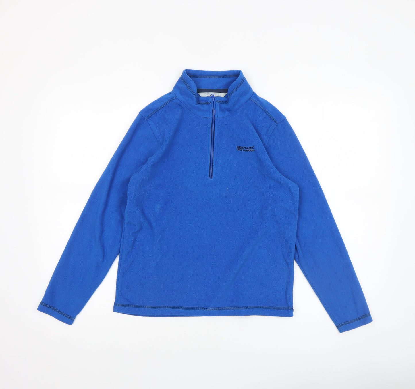 Regatta Boys Blue Fleece 1/4 Zip Pullover Sweatshirt 11-12 Years