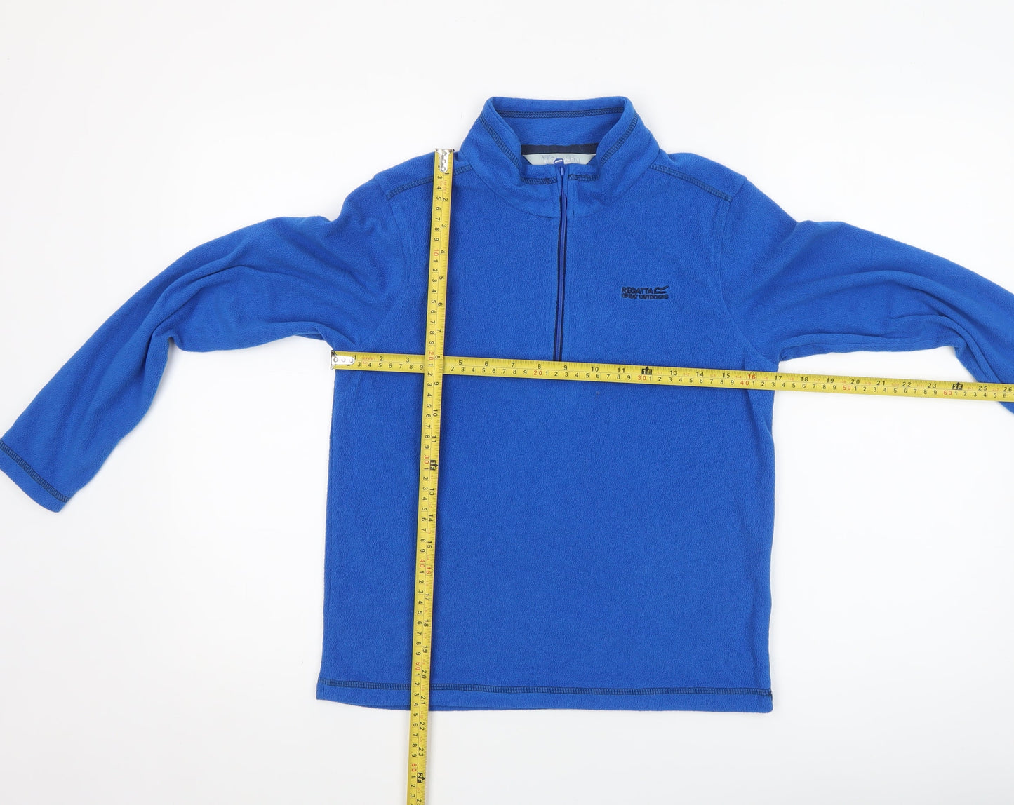 Regatta Boys Blue Fleece 1/4 Zip Pullover Sweatshirt 11-12 Years