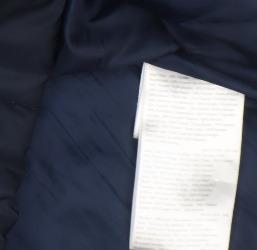 Regatta Women's Blue Long Puffer Coat Hooded Size 12