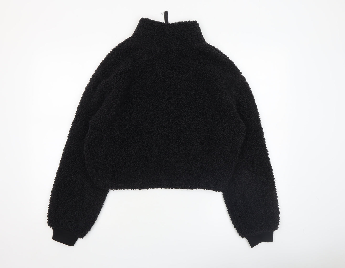 H&M Divided Women’s Black Fleece Pullover Sweatshirt Size S