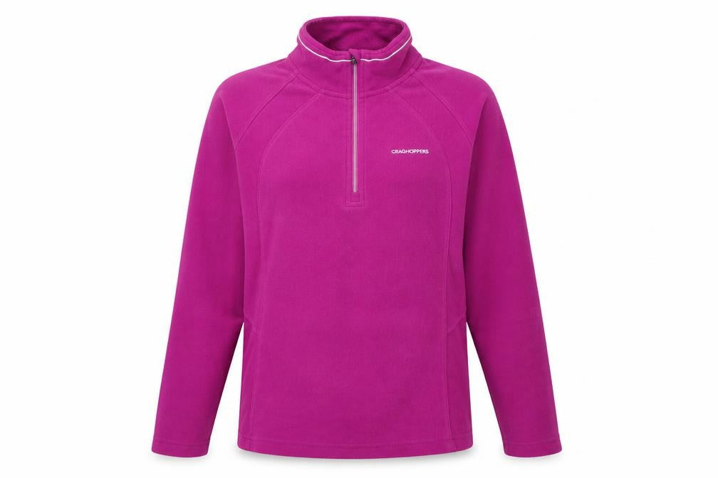 Craghoppers Women’s Pink Fleece Pullover Hoodie UK 12 Half Zip