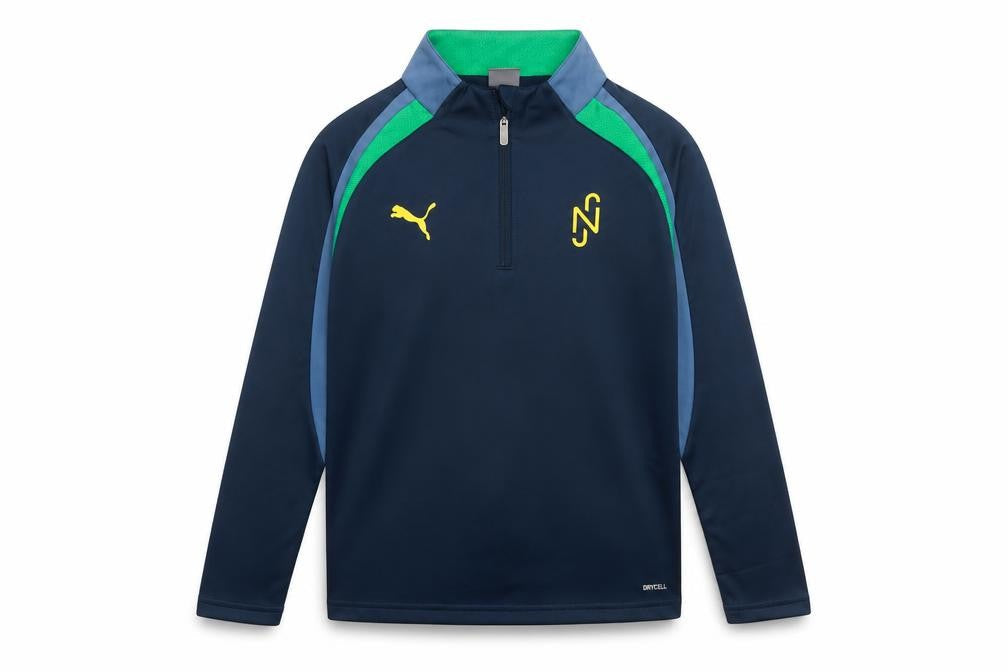 Puma Boys Blue 1/4 Zip Long Sleeve Training Top 9-10 Years