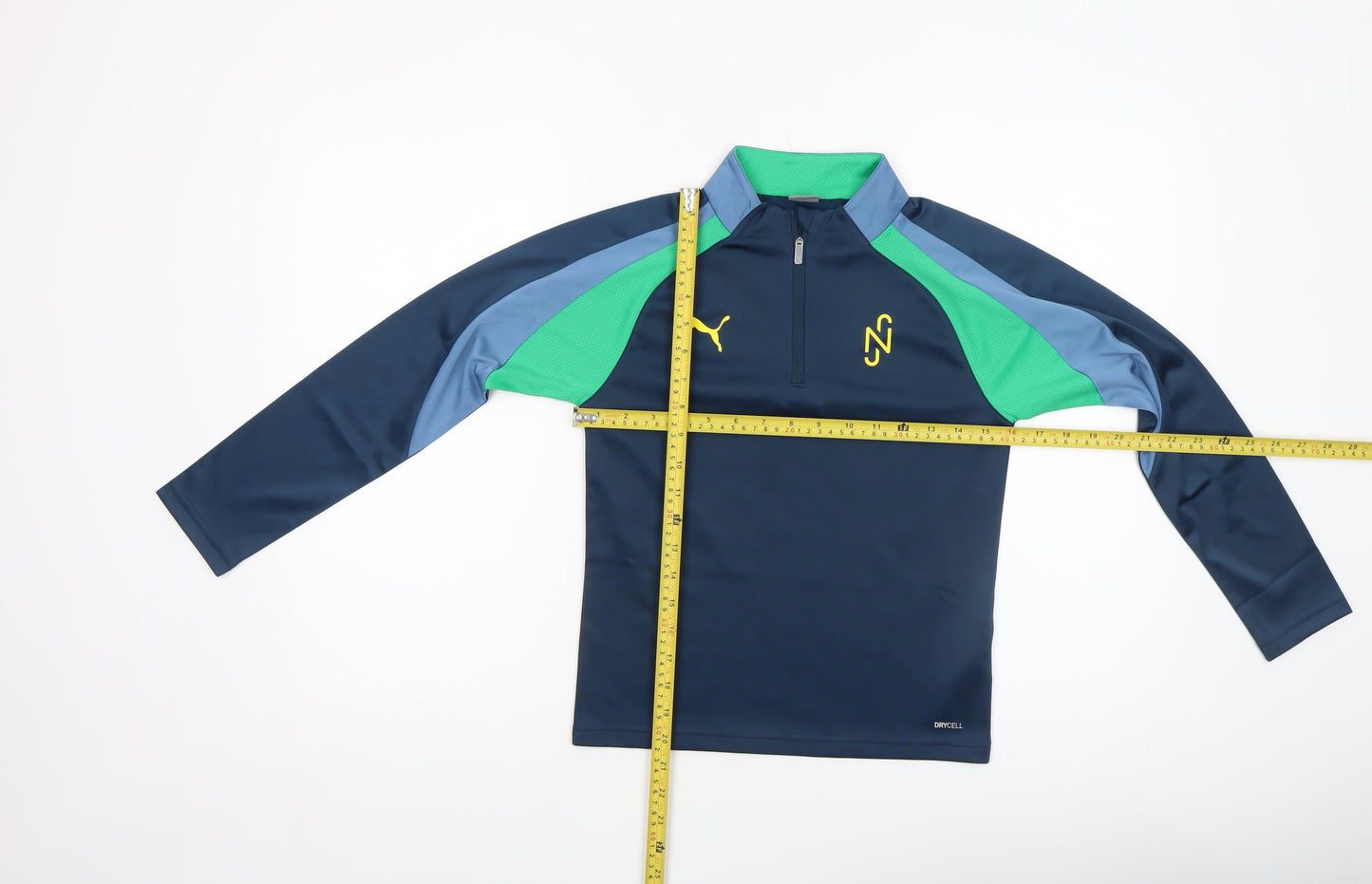 Puma Boys Blue 1/4 Zip Long Sleeve Training Top 9-10 Years