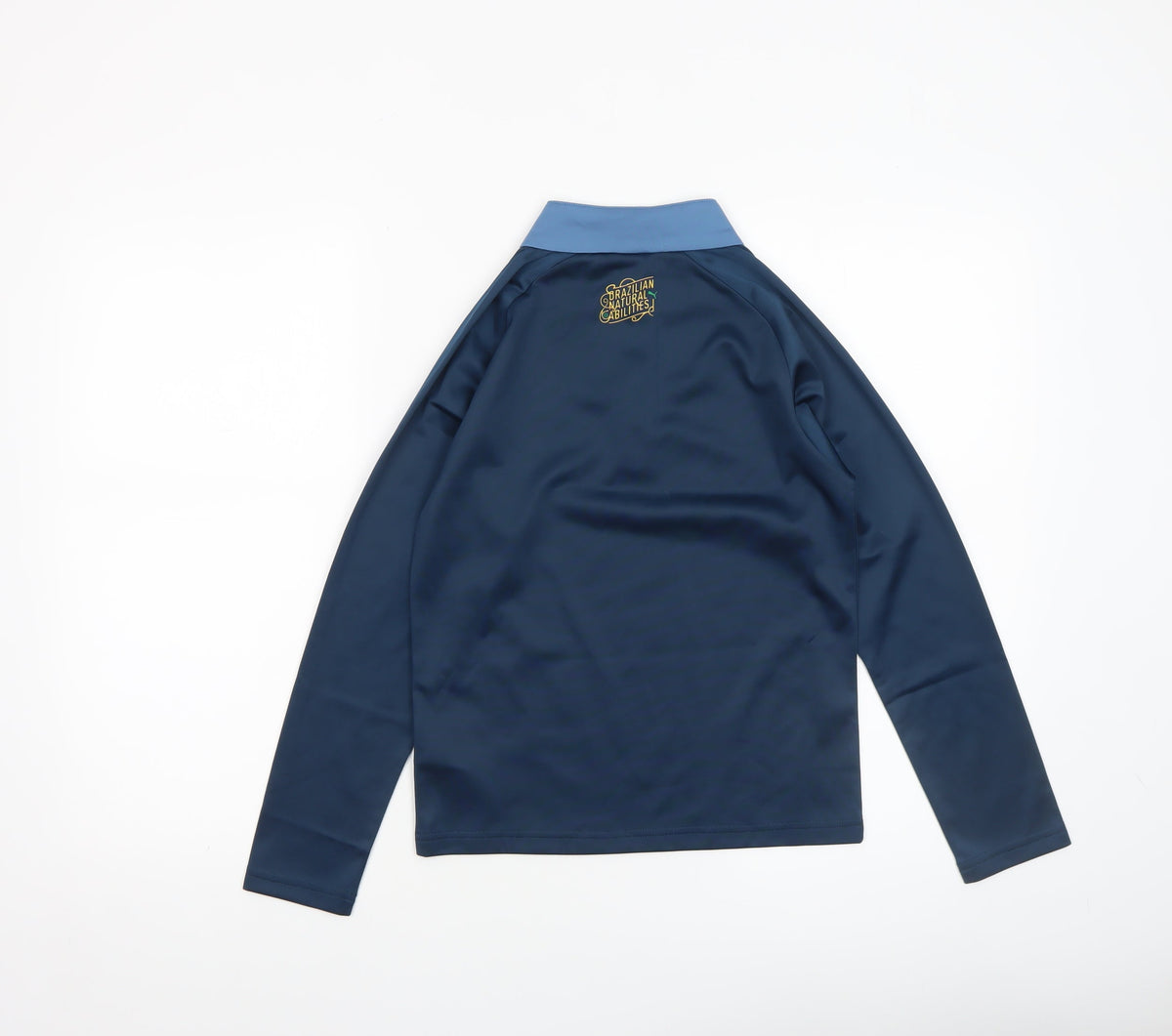 Puma Boys Blue 1/4 Zip Long Sleeve Training Top 9-10 Years
