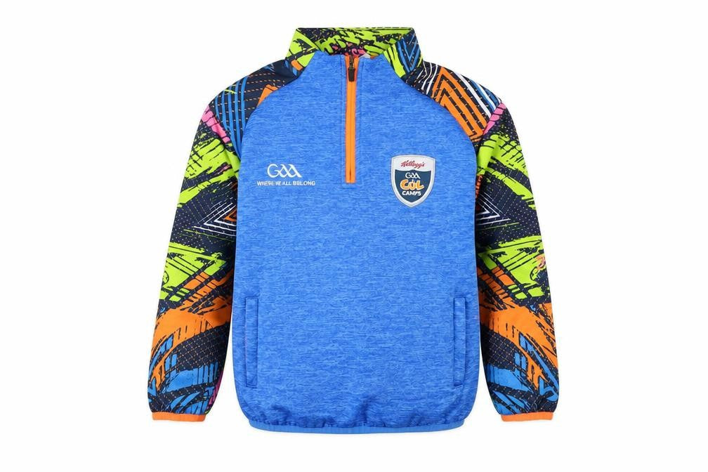 Azzurri Boys Blue 2 Years 1/4 Zip Graphic Print Sweatshirt