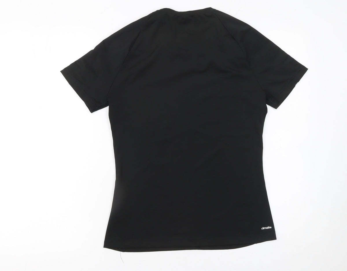 Adidas Womens Black Climalite Athletic Short Sleeve T-Shirt Size S