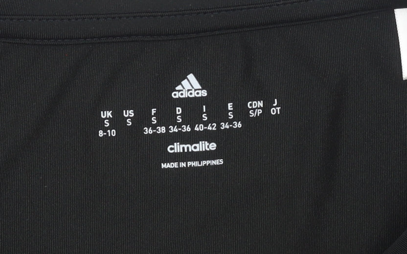 Adidas Womens Black Climalite Athletic Short Sleeve T-Shirt Size S