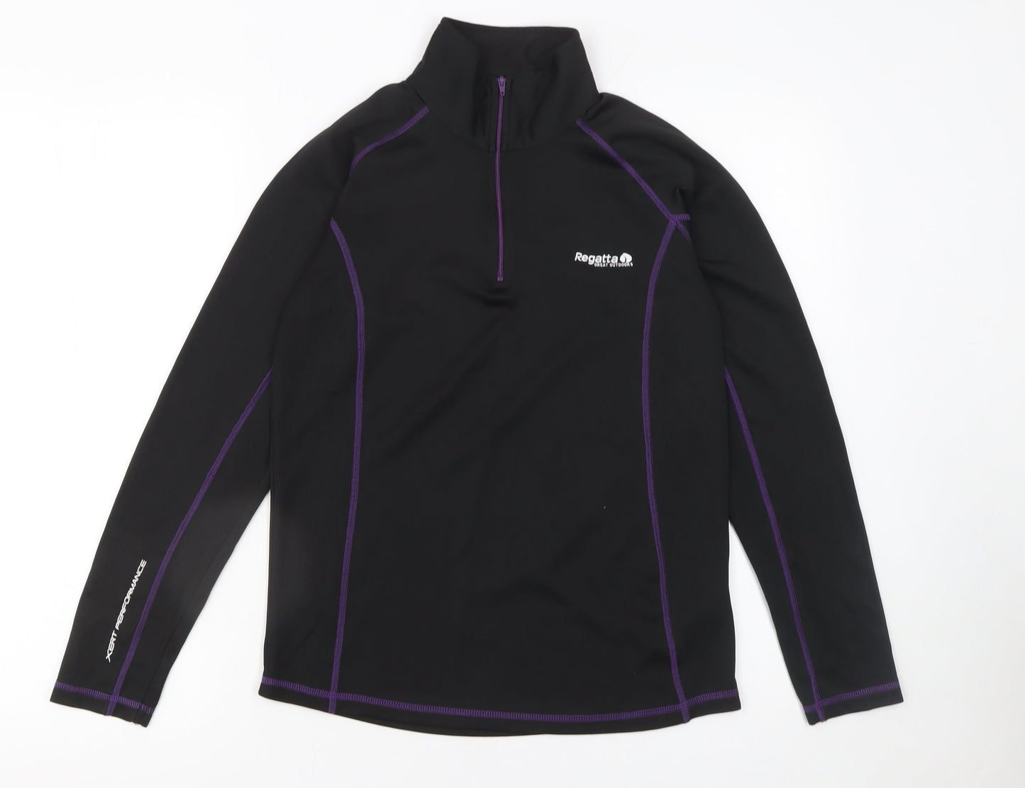 Regatta Women’s Black 1/4 Zip Xert Performance Sweatshirt UK 10