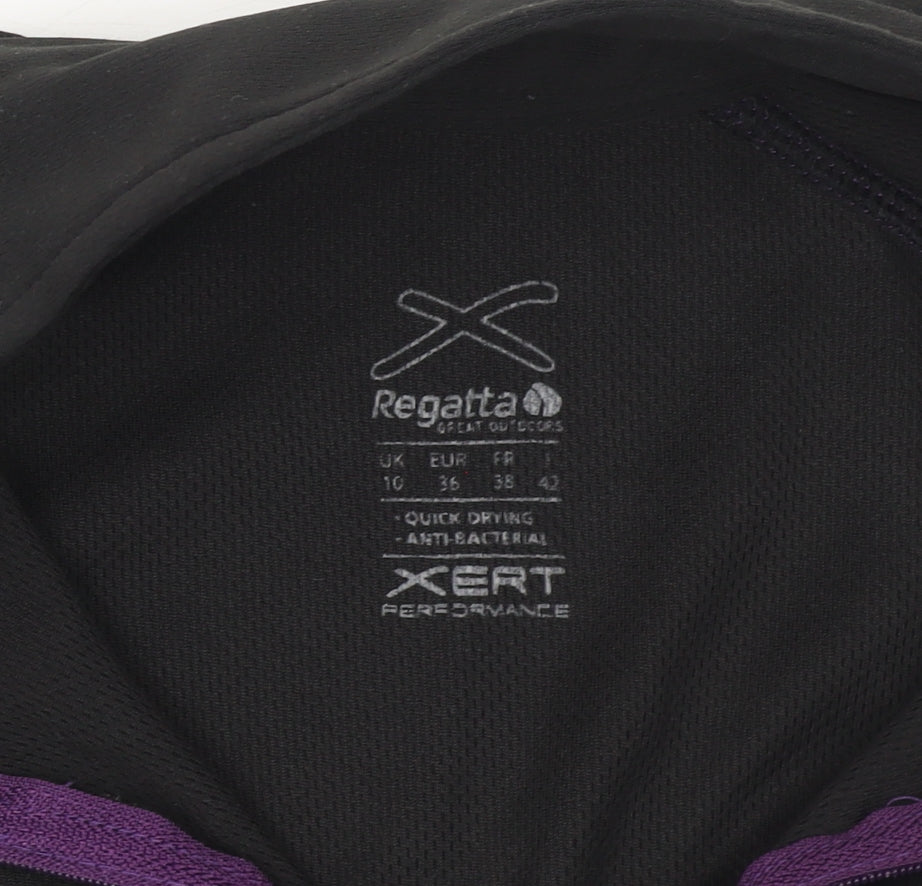 Regatta Women’s Black 1/4 Zip Xert Performance Sweatshirt UK 10