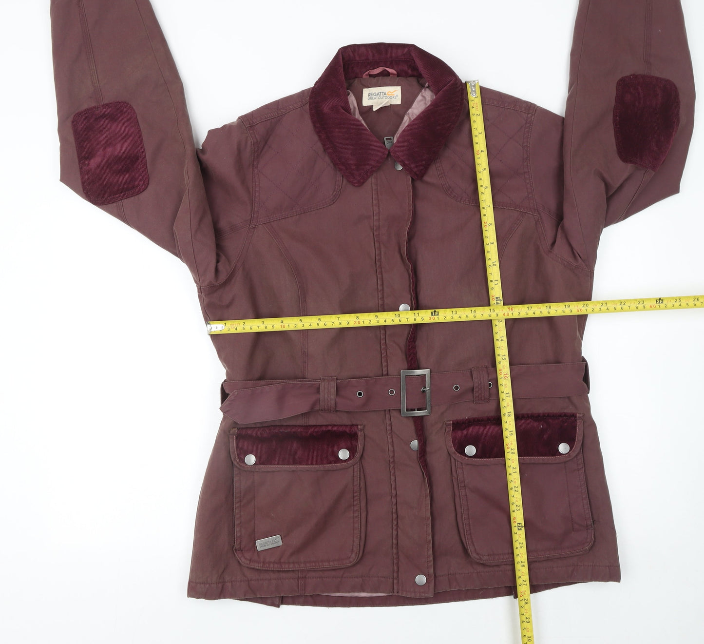 Regatta Womens Brown Belted Parka Jacket Size 16 Water Resistant