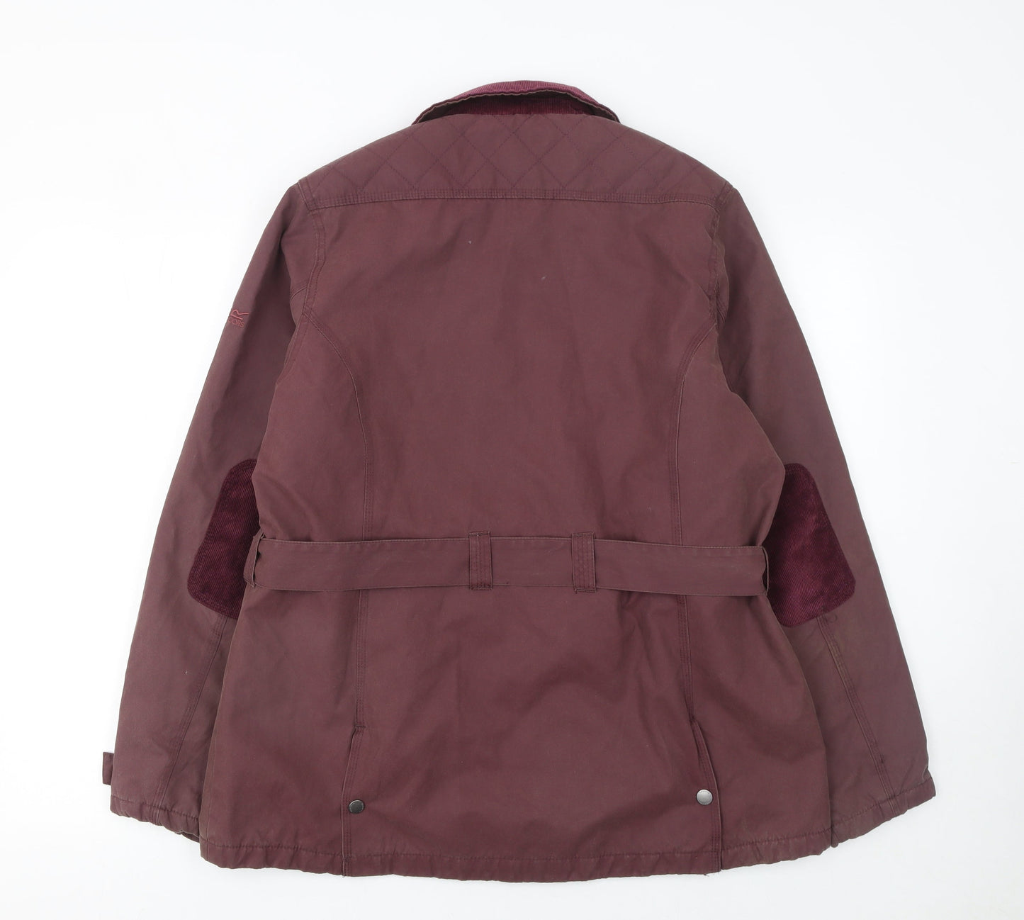 Regatta Womens Brown Belted Parka Jacket Size 16 Water Resistant