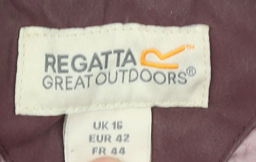 Regatta Womens Brown Belted Parka Jacket Size 16 Water Resistant