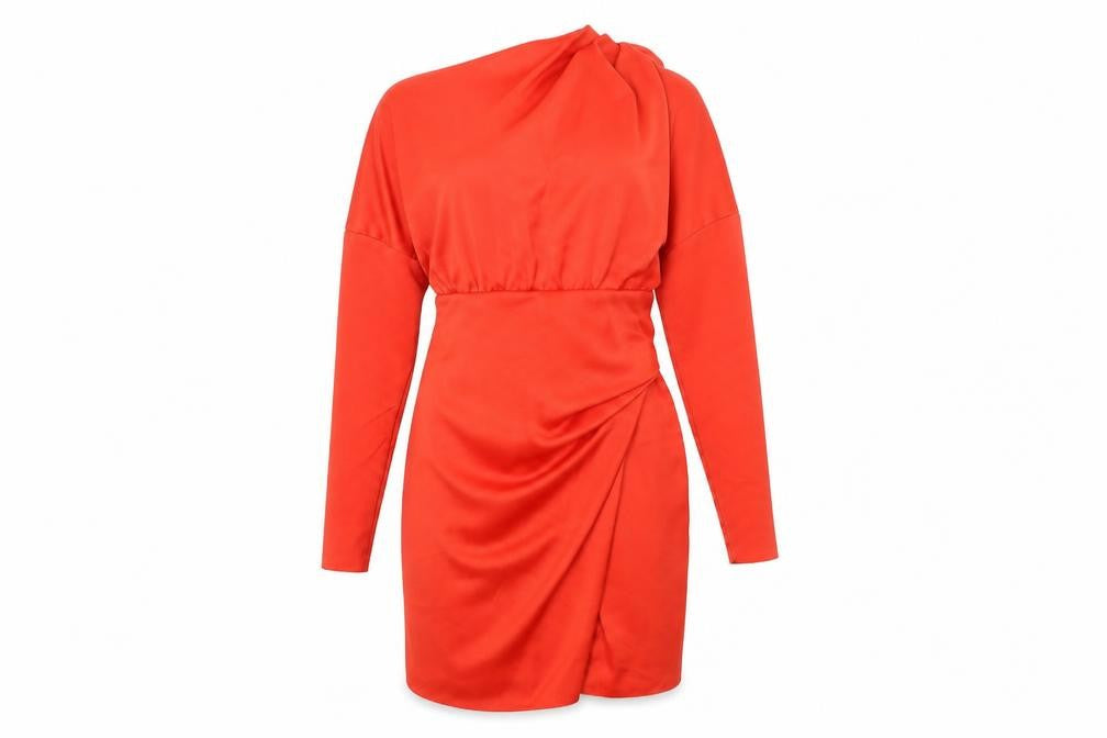 ASOS DESIGN Women’s Red One Shoulder Bodycon Party Dress Size 10