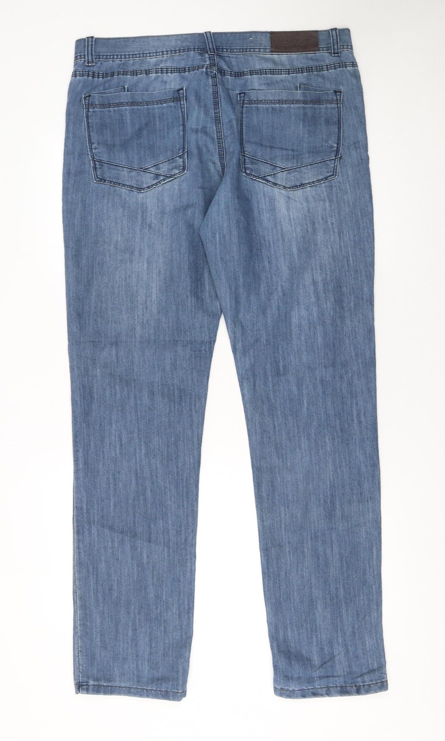 Code Jeans Men's Blue Straight Leg Denim Jeans Size 46