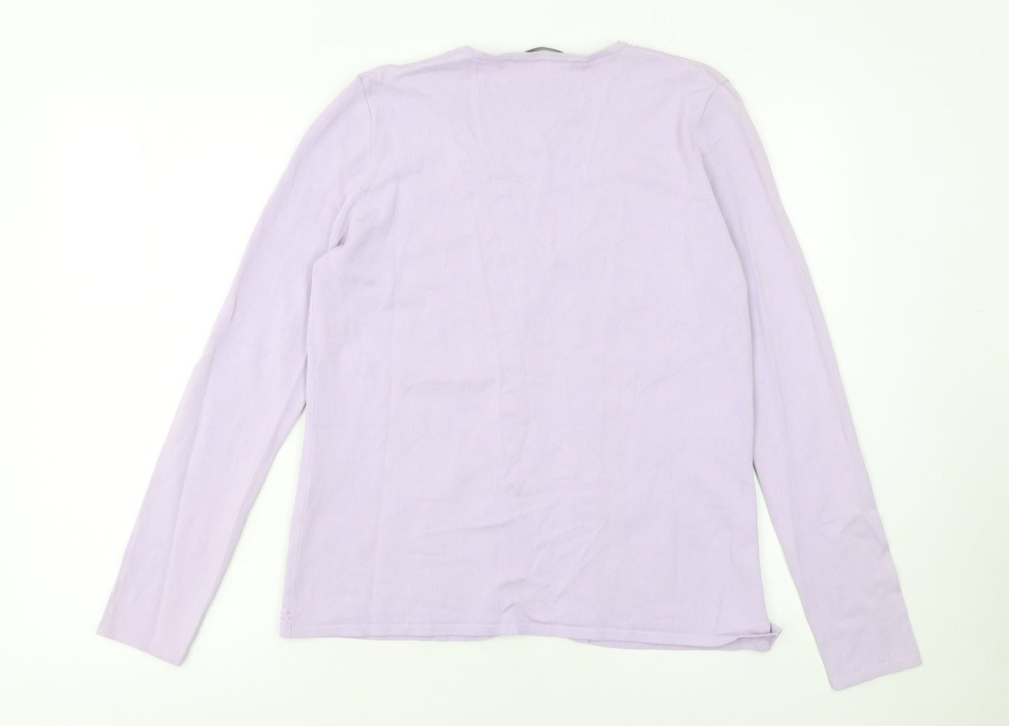 Windsmoor Womens Purple Embellished Viscose Cardigan Size S