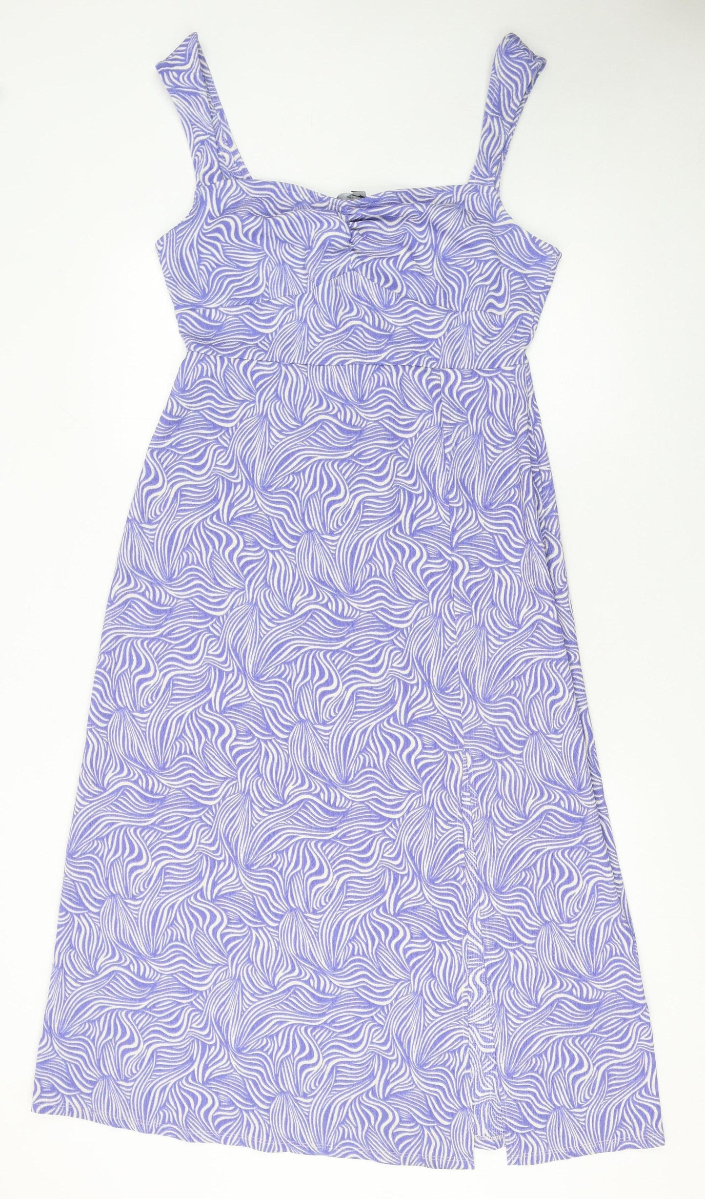 Dorothy Perkins Women Purple Midi A-Line Dress Size 12
