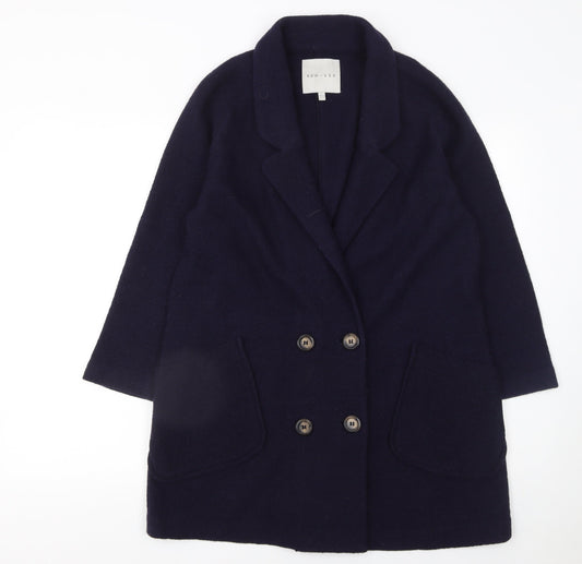 Kew 159 Women's Blue Wool Blend Double-Breasted Blazer UK 14