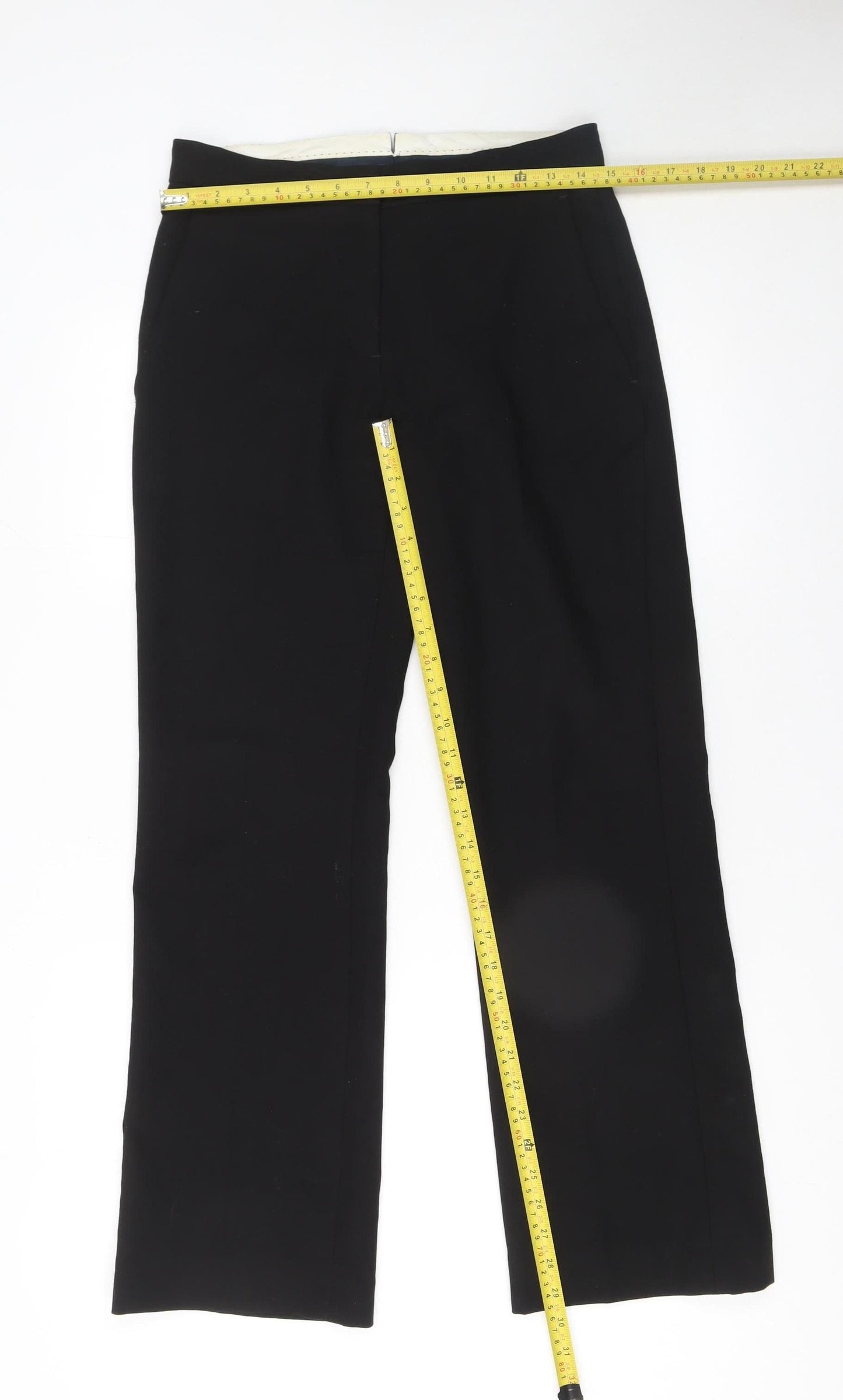 Jigsaw Women’s Black Size 8 Straight Leg Dress Trousers