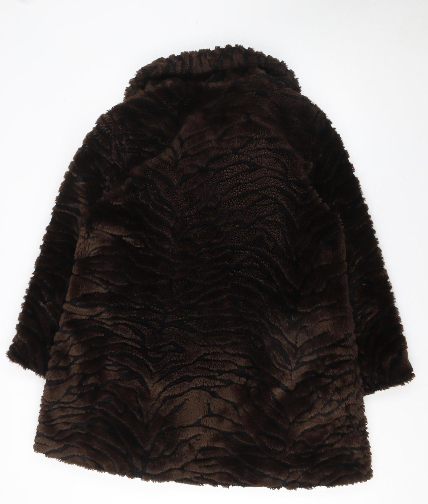 Furnatic Collection Women's Brown Faux Fur Overcoat Size S