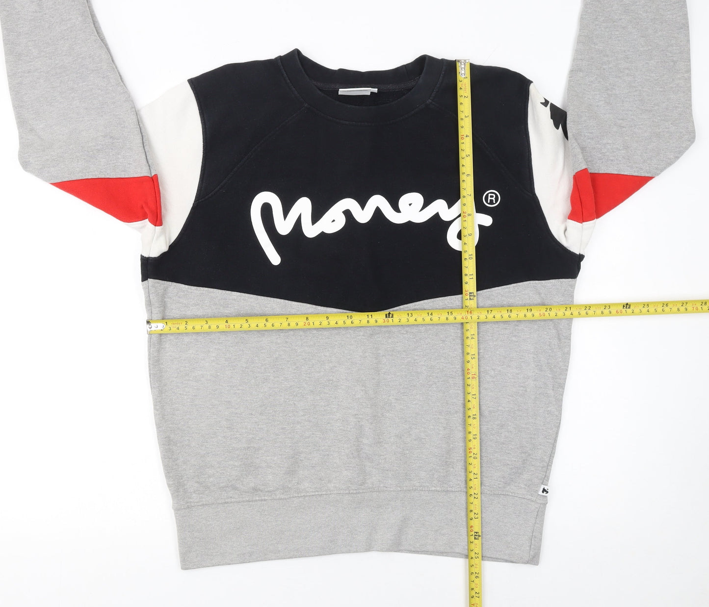 Money Men’s Multicoloured M Pullover Sweatshirt Crew Neck Logo