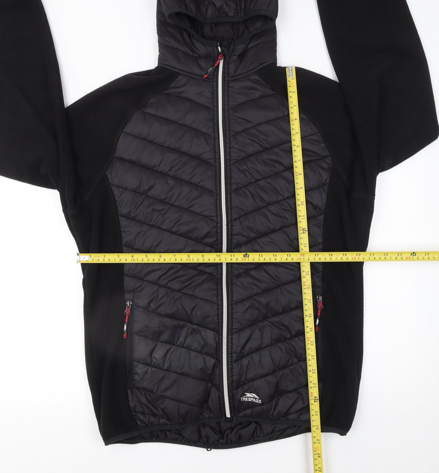Trespass Women Black XXL Full Zip Hooded Fleece Jacket