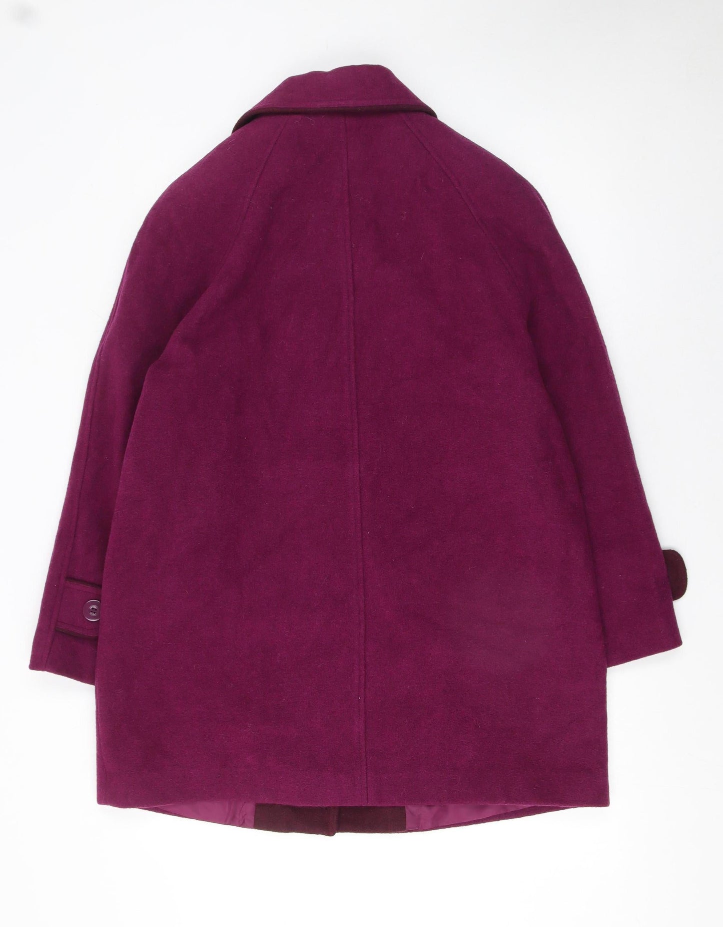 Honor Millburn Women’s Purple Wool Blend Mid-Length Coat Size 12